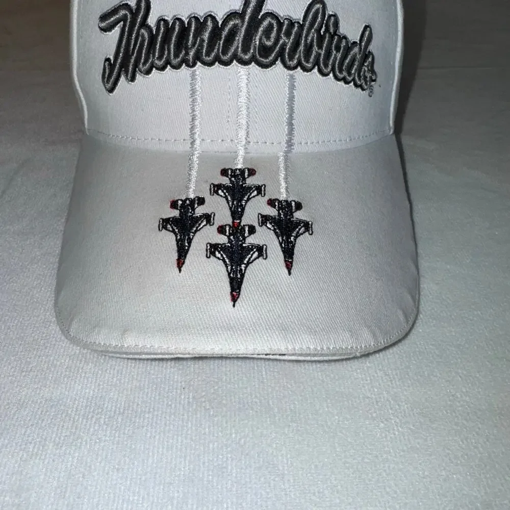 Thunderbirds Navy Military White/Red Baseball‎ Cap/Hat Flightline America
